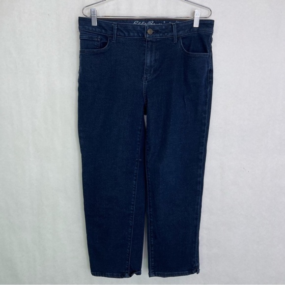 Eddie Bauer curvy crop Womens T 12 jeans 76 - Picture 1 of 12